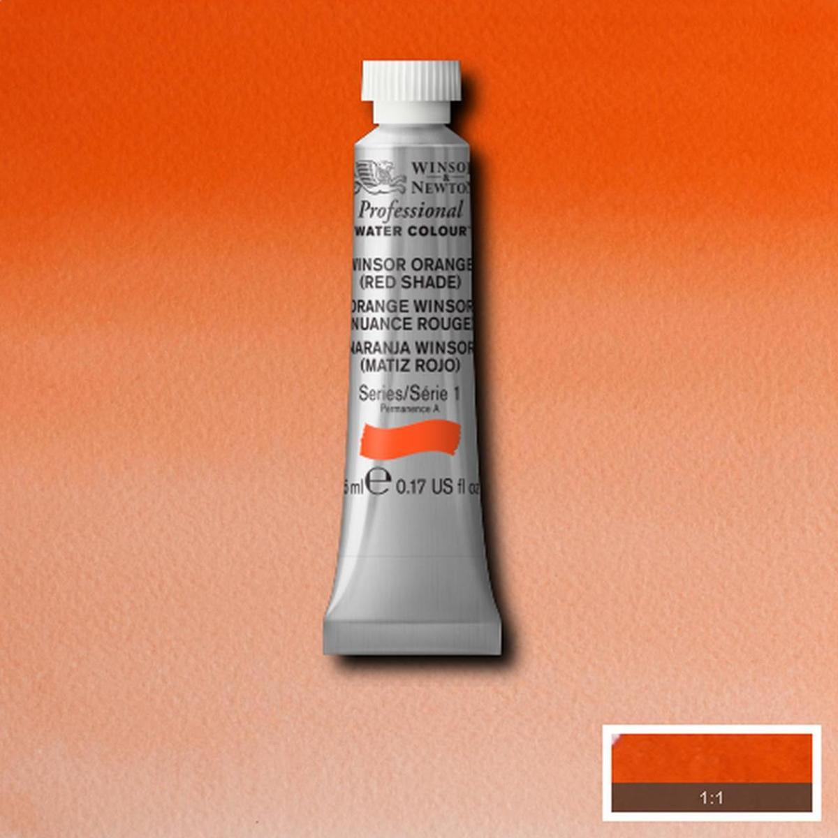 W&N Professional  Aquarelverf 5ml | Winsor Orange (Red Shade)